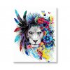 Maľovanie podľa čísel - Lion Indian