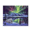 Maľovanie podľa čísel - Aurora Borealis