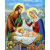 Diamantové maľovanie - Ježiško s rodičmi