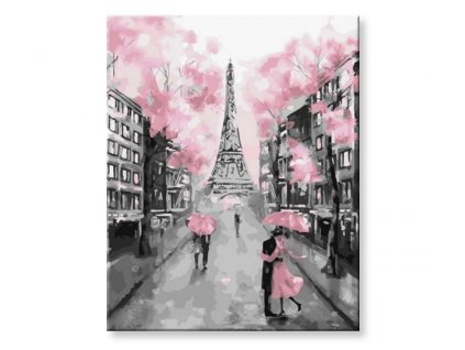 Malování podle čísel - Zamilovaní paříž