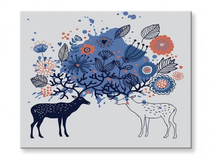 Malování podle čísel - Jeleni