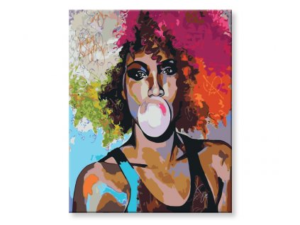 Malování podle čísel - Žena v barvách
