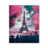 Malování podle čísel - Eiffelova věž v růžovém