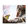 Malování podle čísel - Kočka s motýlem