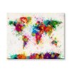 Malování podle čísel - Mapa světa