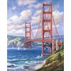 Obraz malování podle čísel most přes řeku