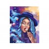 Diamantové malování - Dívka a vesmír