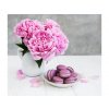 Diamantové malování - Růžové pivoňky s makronkami