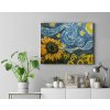 Malování podle čísel Hvězdná noc slunečnic Vincent Van Gogh.