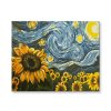 Malování podle čísel Hvězdná noc slunečnic Vincent Van Gogh