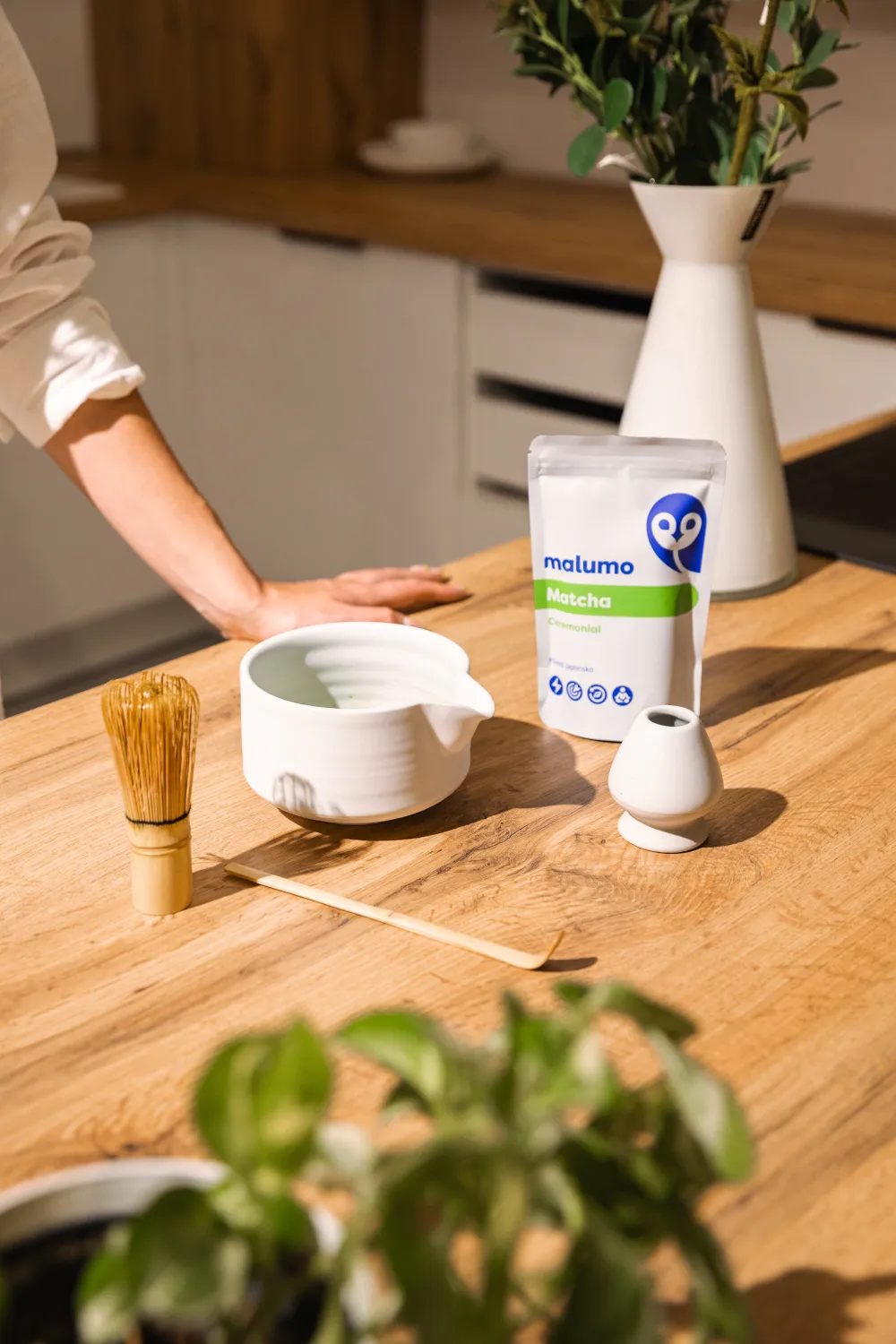 Proč matcha set bílý?