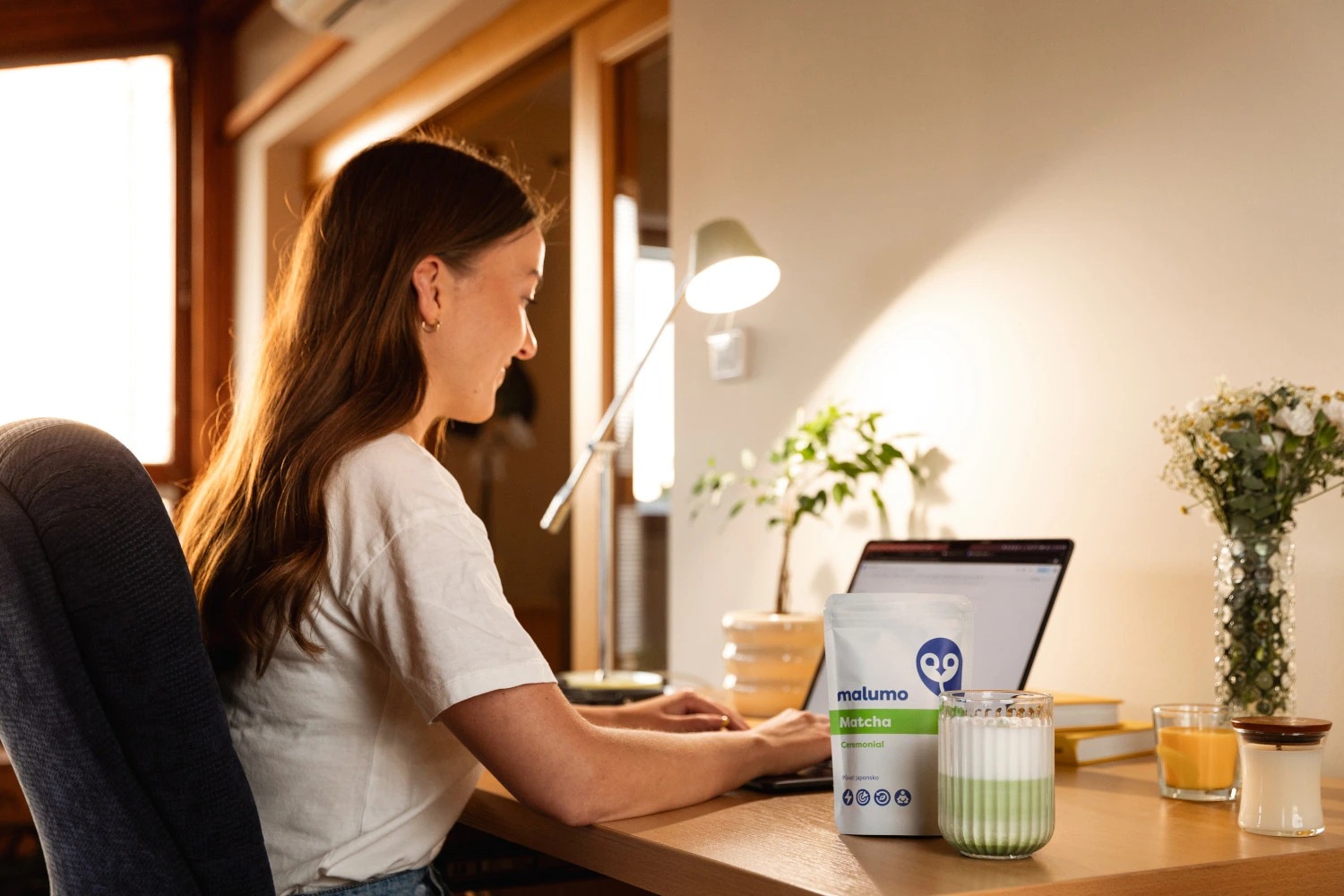 Príprava Matcha Latté