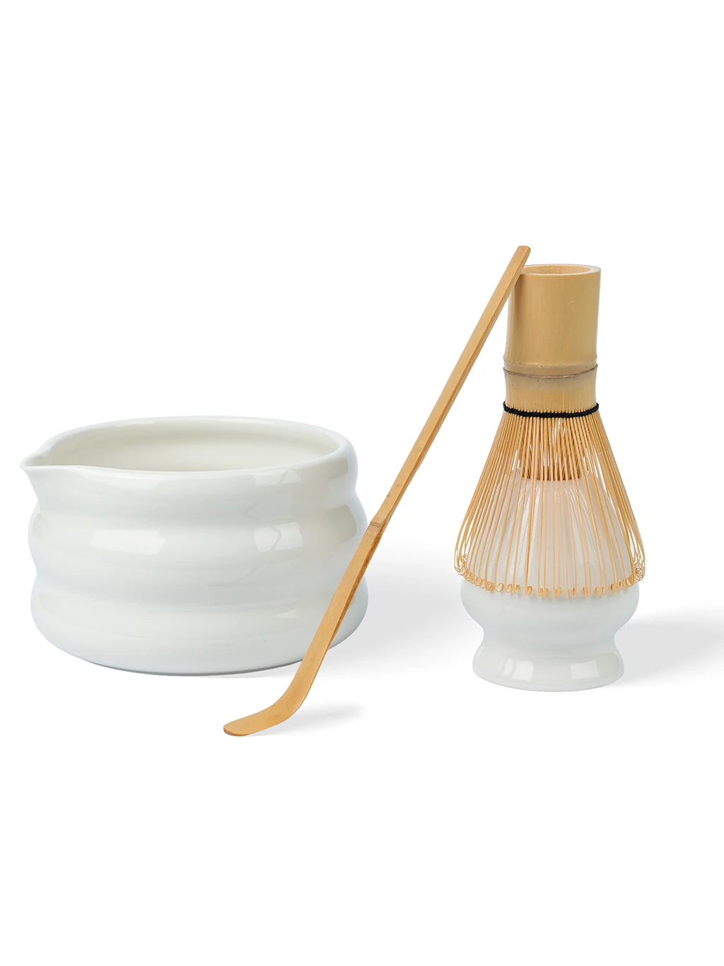 Čo obsahuje biely matcha set od Malumo