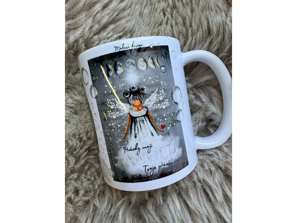 Hrnek "Hvězdy znají tvá přání + kartička