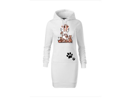 Dlouhá mikina Anděl a kočky