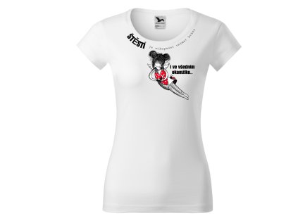 Tričko Štěstí je schopnost vnímat krásu