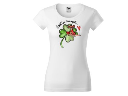 Tričko Štěstí je stav mysli