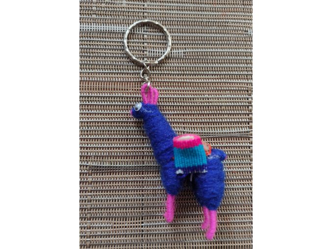 Pendant llama - blue