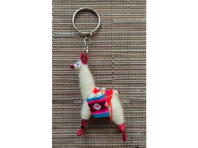 Pendant llama - white 10pc