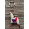 Llama Keychain – White
