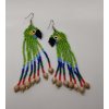 Earings from beads - parrot 1