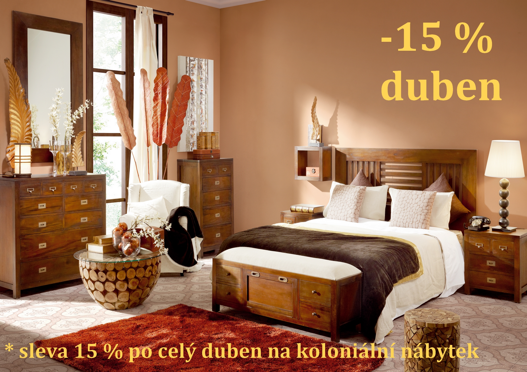 Nábytok z masívu: Koloniálny nábytok so zľavou 15 %