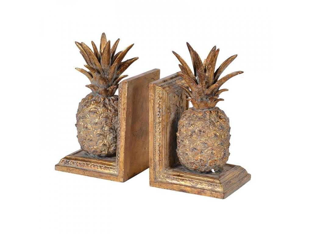 Stylové zarážky na knihy Pineaple Vintage