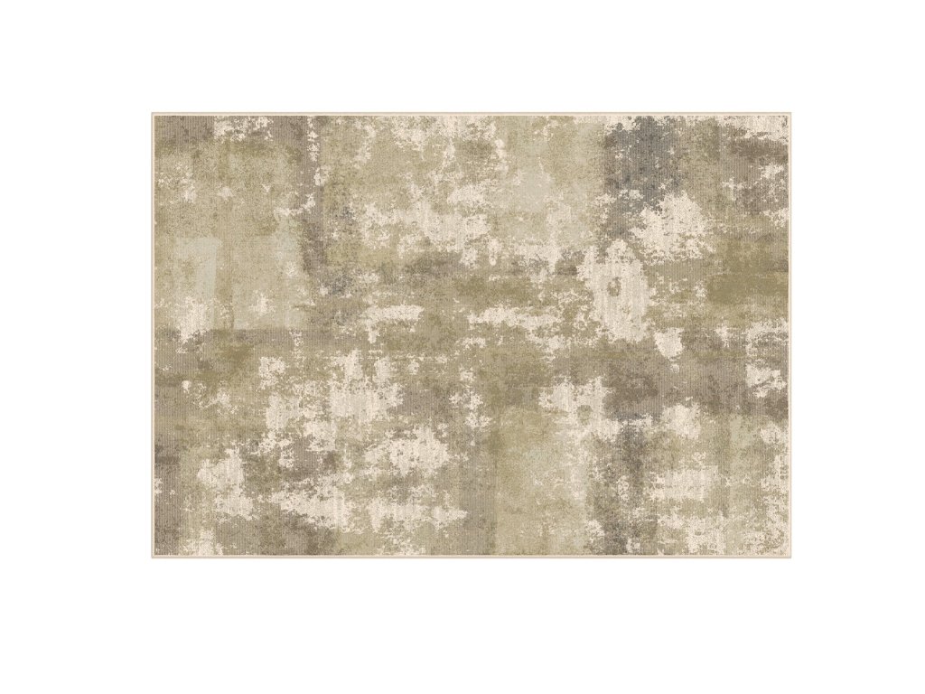 Velký španělský koberec Cecia 340x240cm s vintage vzorem ve světlých barvách béžové, zelené a hnědé