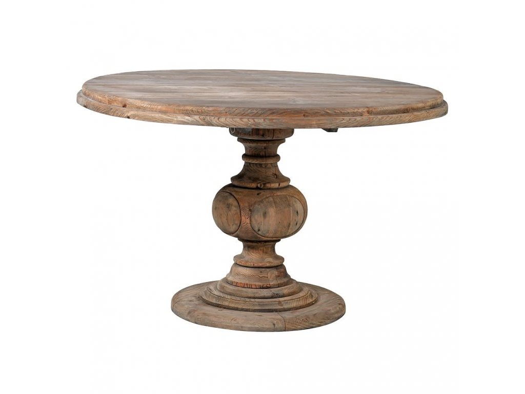 Vintage kulatý jídelní stůl Rustic 125cm z masivu