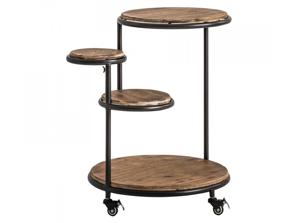 Industriální odkládací stolek Morello 69cm