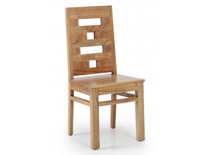 Stylová masivní jídelní židle Merapi ze dřeva Mindi