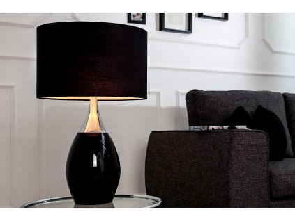 Moderní stolní lampa Carla 60cm černá