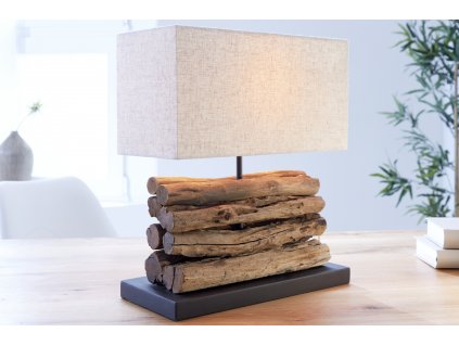 Designová stolní lampa Perifere 40cm béžová