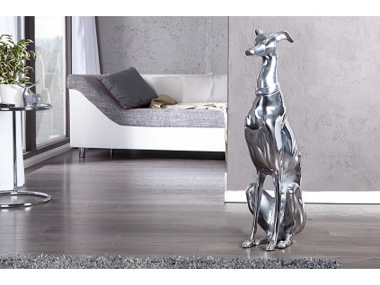 Designová socha chrta Greyhound Alu 70cm