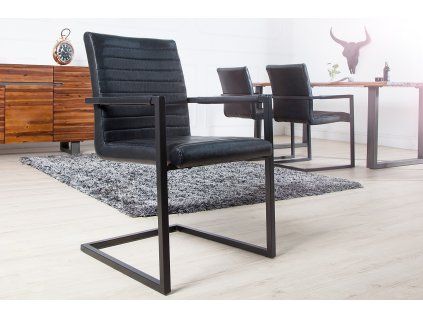 Stylová retro židle Imperial černá
