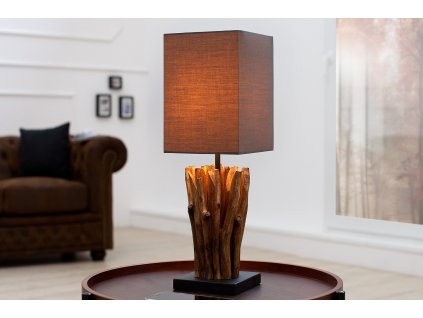 Designová stolní lampa Euphoria 45cm hnědá