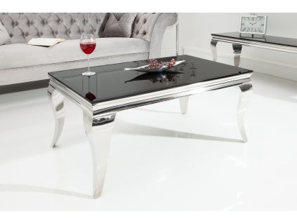 Luxusní konferenční stolek Modern Barock 100cm černý