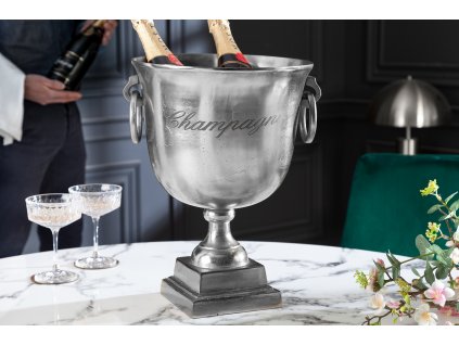 Stylová nádoba Champagne Royal 40cm stříbrná