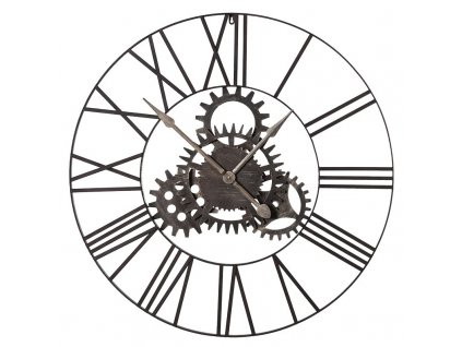 Industriální nástěnné hodiny COGS 90cm