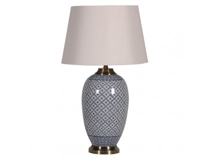 Luxusní porcelánová lampa Lattice Oval 71cm