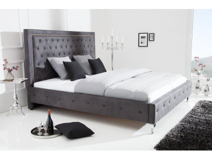 Stylová čalouněná postel Extravagancia 180x200cm šedá