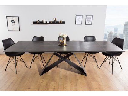 Designový jídelní rozkládací stůl Prometheus 180-260cm hnědý