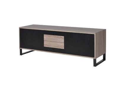 Designový moderní TV stolek Line se zásuvkami a dvířky