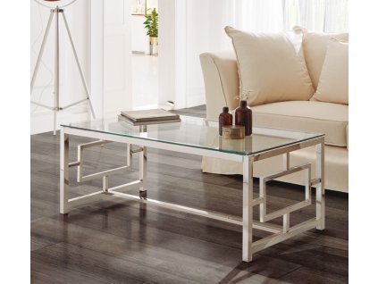 Designový skleněný konferenční stolek Sierra 120cm