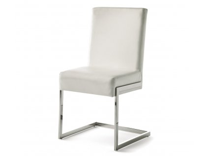 Designová židle Sierra bílá ekokůže
