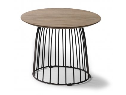 Stylový kulatý konferenční stolek Round Cage 50cm industriální styl