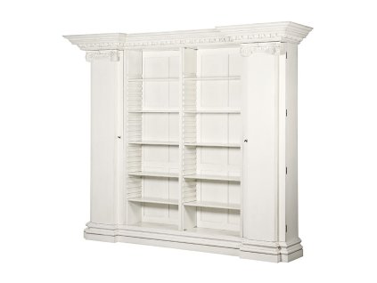 Luxusní provence knihovna Manoir 302cm s bočními dvířky