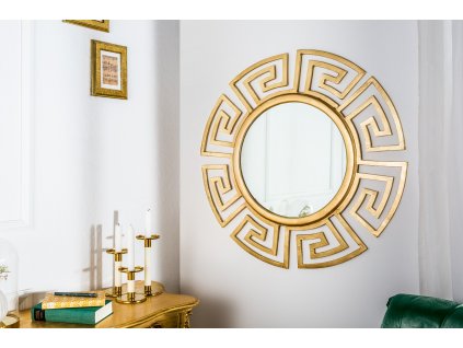 Designové kulaté zrcadlo Tori 85cm zlaté