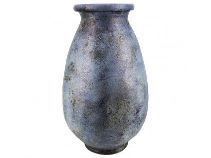 Luxusní terakotová váza Mirondo 60cm modrá