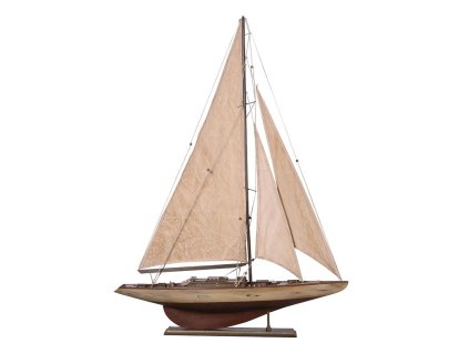 Model plachetnice Antique Design 100cm s krémovými plachtami